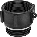 Image of Product. Front orientation. Thread Adapters. Thread Adapters for Drum Openings, Polypropylene, M56 Threads.
