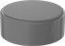 Image of Product. Front orientation. Duct and Fittings. Chemical-Resistant Duct and Fittings, End Caps.