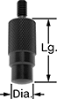 Image of Product. Top orientation. Contains Annotated. Variance Indicator Contact Points. Contact Points for Plunger Variance Indicators, Shock-Absorbing Radius Contact Points.