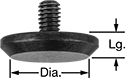 Image of Product. Style A. Front orientation. Contains Annotated. Style A. Contact Points for Plunger Variance Indicators, Wide-Flat Contact Point Variances.