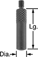 Image of Product. Front orientation. Contains Annotated. Variance Indicator Contact Points. Contact Points for Plunger Variance Indicators, Radius Contact Points.