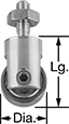 Image of Product. Front orientation. Contains Annotated. Variance Indicator Contact Points. Contact Points for Plunger Variance Indicators, Roller Contact Points.