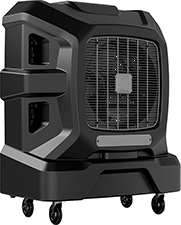 Image of Product. Front orientation. Evaporative Air Coolers. High-Output Mobile Evaporative Air Coolers, 6,700 ft³/min Airflow.