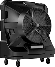 Image of Product. Front orientation. Evaporative Air Coolers. High-Output Mobile Evaporative Air Coolers, 22,000 ft³/min Airflow.