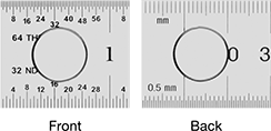 Image of Product. Front orientation. ZoomedIn view. Contains Annotated, MultipleImages. Rulers. Magnetic High-Accuracy Rulers.