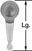 Image of Product. Front orientation. Contains Annotated. Variance Indicator Contact Points. Contact Points for Starrett Last Word Lever Variance Indicators.