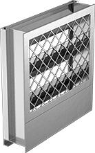 Image of Product. Front orientation. Louvers. Heavy Duty Fixed-Blade Wall-Mount Louvers.