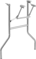 Image of Product. Fixed Height Curved. Front orientation. Table Legs. Folding Table Legs, Stationary Fixed Height, Curved Legs.