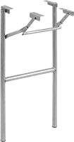 Image of Product. Fixed Height Straight. Front orientation. Table Legs. Folding Table Legs, Stationary Fixed Height, Straight Legs.
