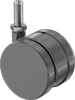 Light Duty Furniture Threaded-Stem Casters with Polyurethane Wheels