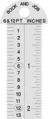 Image of Product. Front orientation. ZoomedIn view. Rulers. Pica Rulers.