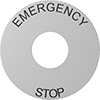 Plastic Legend Plates for Emergency Stop Switches