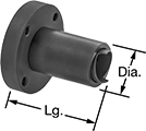 Image of Product. Front orientation. Contains Annotated. Ball Screws and Nuts. Self-Stopping Ball Screws and Nuts, Ball Nuts, Flange Nut.