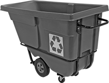 Image of Product. Style C with Recycling Imprint. Front orientation. Dump Trucks. Dump Trucks, Style C, Steel Side Rails, Recycling Imprint.