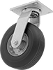 Hollow-Tread Flat-Free Casters with Rubber Wheels