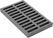 Image of Product. Bottom orientation. Floor Drain Grates. Heavy Duty Floor Drain Grates, Rectangle.