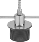 Image of Product. Front orientation. Expansion Plugs. Expansion Plugs with Bypass, Style F.