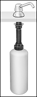 Image of Product. Front orientation. Soap Dispensers. Soap Dispensers, Countertop Mount, Style H.