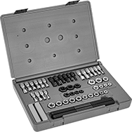 Image of Product. Front orientation. Tap, Die, and Thread File Sets.