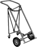 Image of Product. Front orientation. Cylinder Trucks. Stable-Ride Single-Cylinder Trucks.