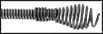 Image of Specification. Front orientation. ZoomedIn view. Contains Border. Bulb Head. Cable-Type Toilet and Urinal Drain Snakes.