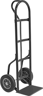 Image of Product. Front orientation. Hand Trucks. Steel Hand Trucks with Stair Glides, Curved Powder-Coated Steel Frame with Center-Loop Handle.
