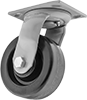 High-Capacity Trash-Container Casters with Phenolic Wheels
