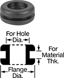 Image of Product. Front orientation. Contains Annotated, MultipleImages. Grommets. Cut-to-Size Grommets.