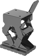 Image of Product. Front orientation. Floor Locks. Floor Locks, Top Brake Retraction Pedal.