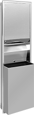 Image of Product. Front orientation. Paper Towel Dispensers. Paper Towel Dispenser/Waste Containers, Recessed Mount.