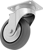 High-Capacity Easy-Roll Casters with Rubber Wheels