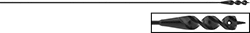 Image of Product. Front orientation. Contains Inset. Drill Bits. Flexible-Shaft Drill Bits for Wire Installation, Round Shank.
