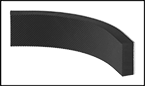 Image of Product. Shown Bent. Side1 orientation. Contains Border. Bumpers. Bend-and-Stay Antislip Bumpers.