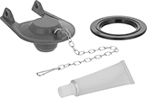 Image of Product. Front orientation. Toilet Tank Replacement Parts. Flush Valve Repair Kits.