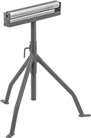 Image of Product. Style B. Front orientation. Material Support Stands. Roller Support, Tripod Stand, Style B.