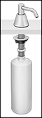 Image of Product. Front orientation. Soap Dispensers. Soap Dispensers, Countertop Mount, Style G.