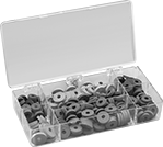 Image of Product. Front orientation. Faucet Washers. Faucet Washer Assortments.