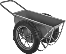 Image of Product. Front orientation. Wheelbarrows. Style D.