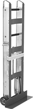Image of Product. Front orientation. Hand Trucks. Stair-Climbing Hand Trucks, Straight Aluminum Frame with Double-Loop Handle.