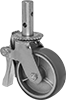 Stem Casters with Mounting Holes for Scaffolds