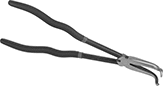 Image of Product. Front orientation. Hose and Tube Pliers. Curved Jaws and Cushion Grip.