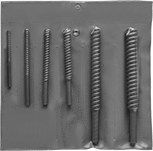 Image of Product. Front orientation. Drill Bits. Chip-Clearing Drill Bit Sets for Masonry and Concrete, Round Shank for Hammer and Rotary Drilling.