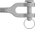 Image of Product. Front orientation. Turnbuckles. Clevis End Fittings for Turnbuckles—Not for Lifting, Cotter Ring Closure.