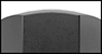 Image of Specification. Top orientation. ZoomedIn view. Contains Border. Domed Head. Screw-Mount Locating and Support Buttons.