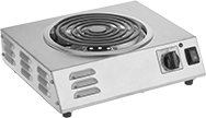 Image of Product. Front orientation. Hot Plates. Hot Plates for Metal Containers, 1 Heating Surface.