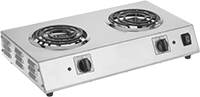 Image of Product. Front orientation. Hot Plates. Hot Plates for Metal Containers, 2 Heating Surfaces.
