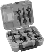 Image of Product. Front orientation. Drill Bits. Fast-Cutting Smooth-Finish Drill Bit Sets for Wood.