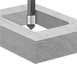 Image of ProductInUse. Panel Pilot Cut Style. Front orientation. Panel-Pilot Cut Style. Router Bit Sets.