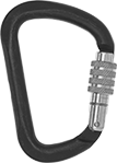 Image of Product. Front orientation. Carabiners. Screw-Locking-Latch Carabiners—Not for Lifting, Style 2.