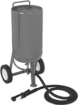 Image of Product. Front orientation. Abrasive Blasters. High-Velocity Mobile Abrasive Blasters.
